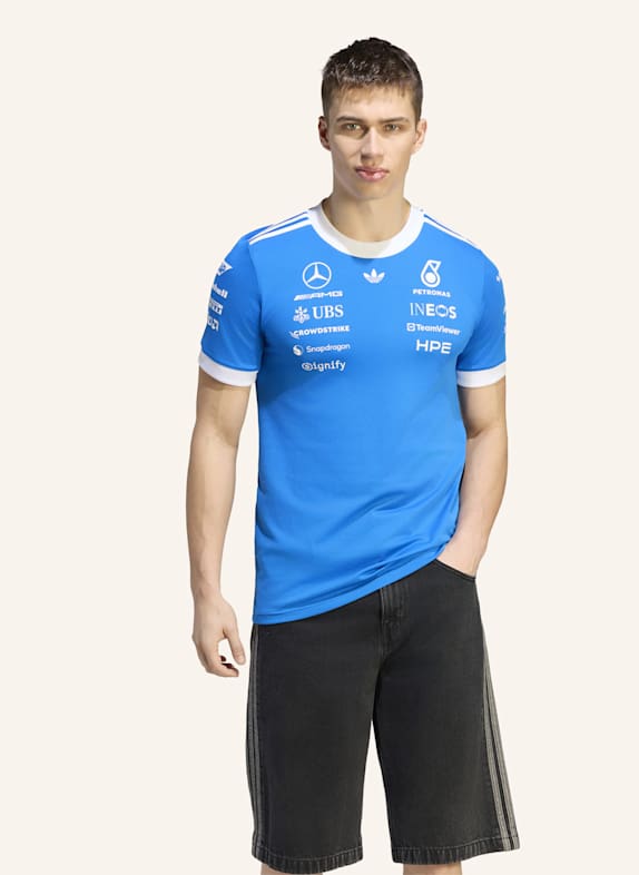 adidas MERCEDES-AMG PETRONAS FORMULA 1 TEAM BLUE WONDER DRIVER TRIKOT BLAU