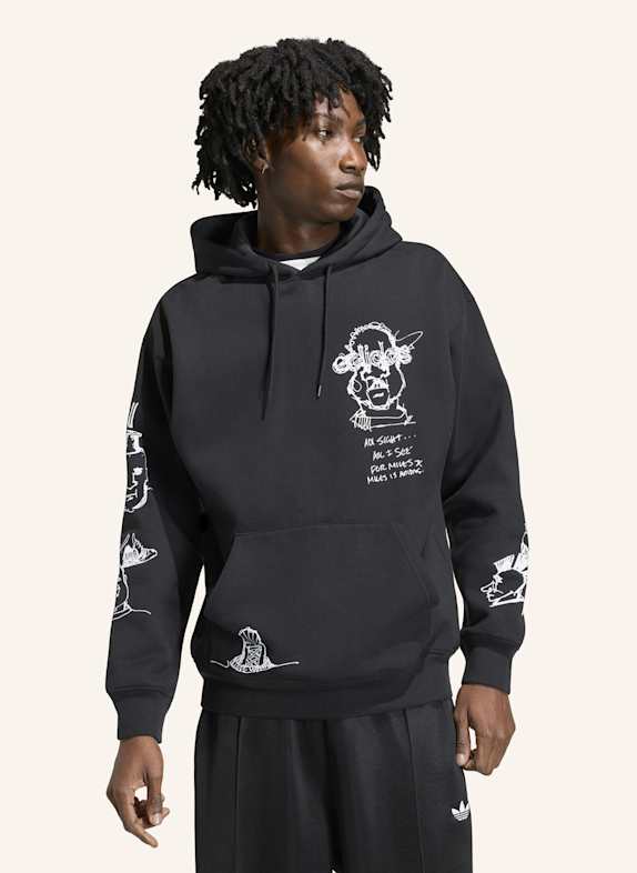 adidas Originals PETER MOORE HOODIE-SWEATSHIRT SCHWARZ