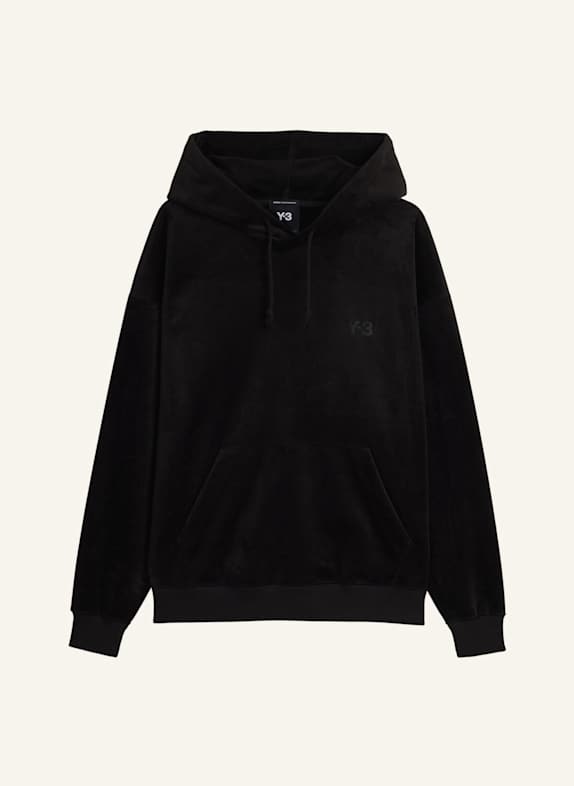 Y-3 Y-3 KAPUZENJACKE AUS SAMT UND CORD SCHWARZ