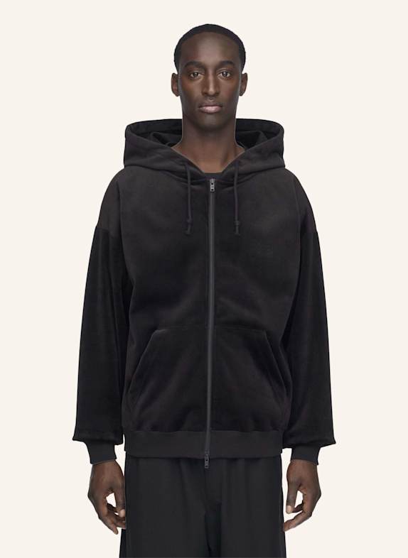 Y-3 Y-3 KAPUZENJACKE, SAMTCORD SCHWARZ