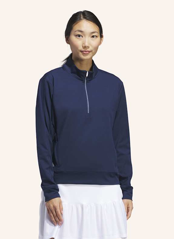 adidas WOMEN'S ULTIMATE365 HALF-ZIP LAYERING OBERTEIL BLAU
