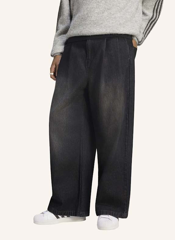 adidas Originals JEANS, MITTELHOCH, WEITES BEIN SCHWARZ