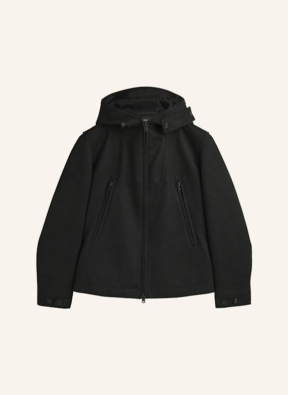 Y-3 Y-3 BONDED MELTON JACKET SCHWARZ