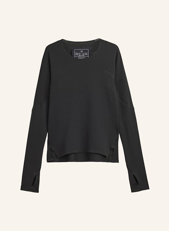 Y-3 Y-3 RUNNING LONG SLEEVE TEE SCHWARZ
