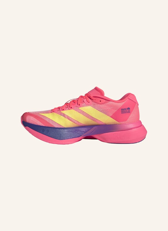 adidas ADIZERO BOSTON 13 RUNNING SCHUH NEONORANGE/ HELLGELB/ DUNKELBLAU