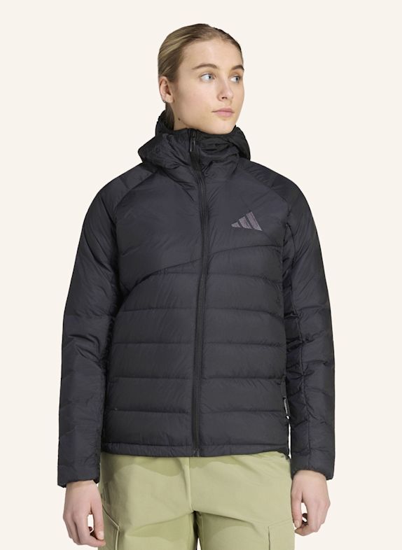 adidas TERREX TERREX XPERIOR DAUNENJACKE, CLIMAWARM+, KAPUZE SCHWARZ