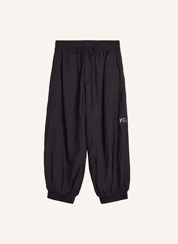 Y-3 Y-3 RAW EDGE 3 STRIPES NYLON SHELL HOSE SCHWARZ