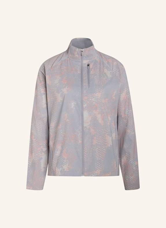 adidas ADI365 ICONIC LAUFJACKE, ANIMALPRINT GRAU