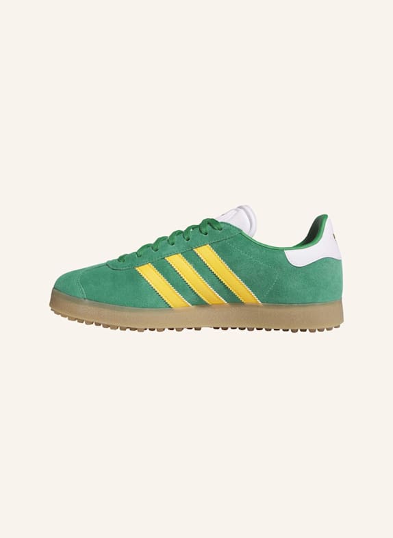 adidas GAZELLE SPIKELESS GOLFSCHUH GRÜN/ GELB/ WEISS