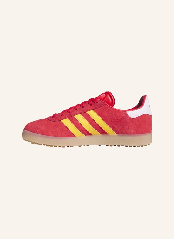 adidas GAZELLE SPIKELESS GOLFSCHUH ROT/ GELB/ BEIGE