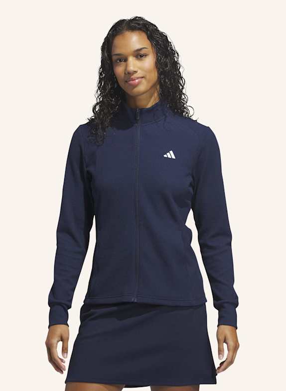 adidas PERFORMANCE TEXTURE FULL ZIP JACKE BLAU