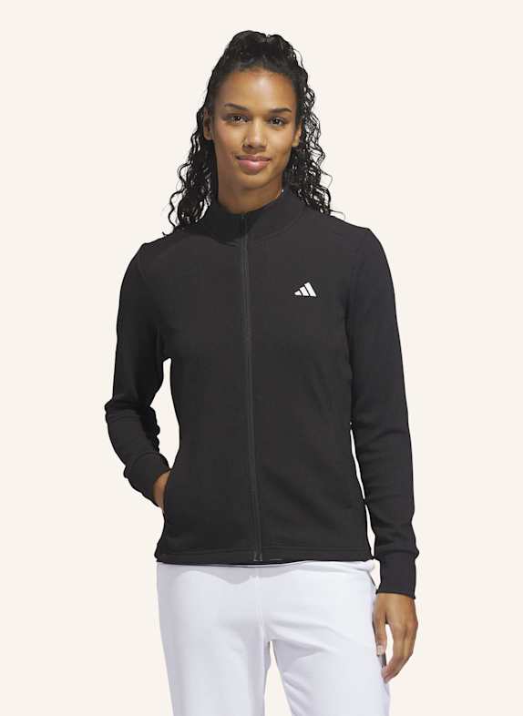 adidas PERFORMANCE TEXTURE FULL ZIP JACKE SCHWARZ