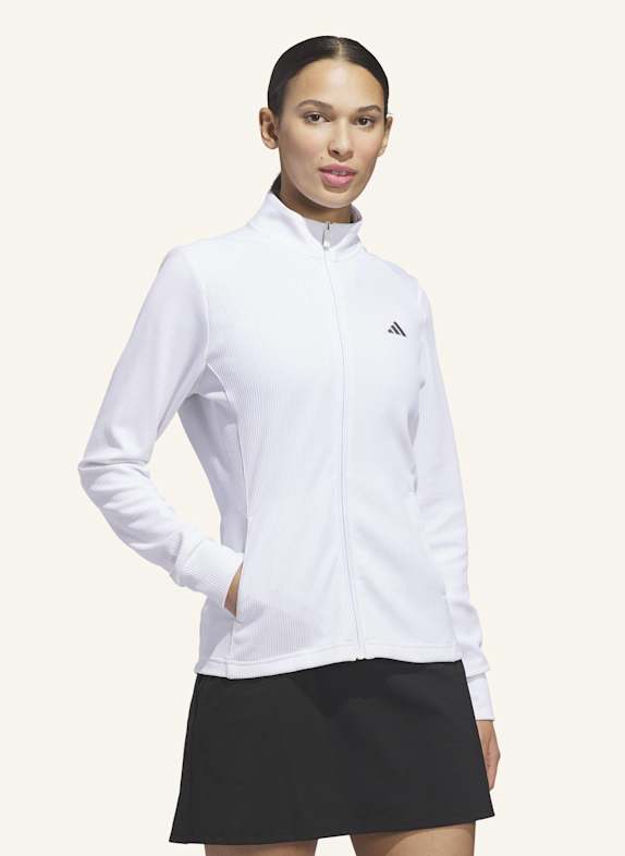 adidas PERFORMANCE TEXTURE FULL ZIP JACKE WEISS