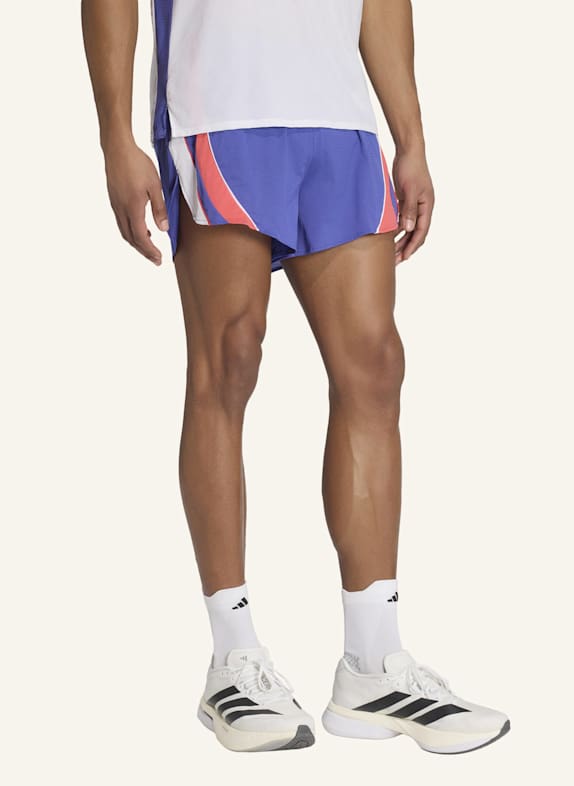 adidas ADIZERO ARCHIVE LAUFSHORTS ROT/ WEISS