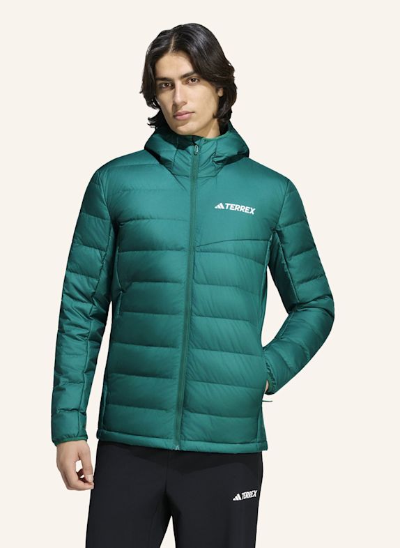 adidas TERREX TERREX MULTI LIGHT DOWN CLIMAWARM KAPUZENJACKE GRÜN