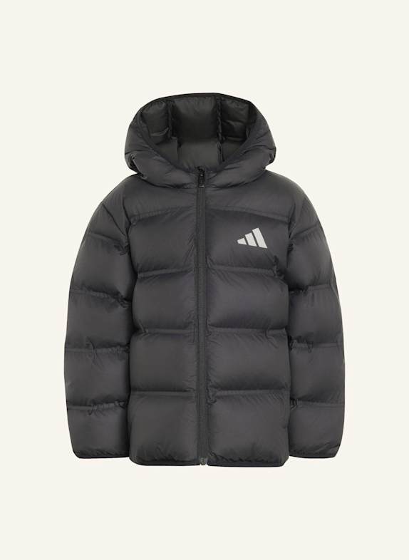 adidas JACKE, KUNSTDAUNEN SCHWARZ/ SILBER