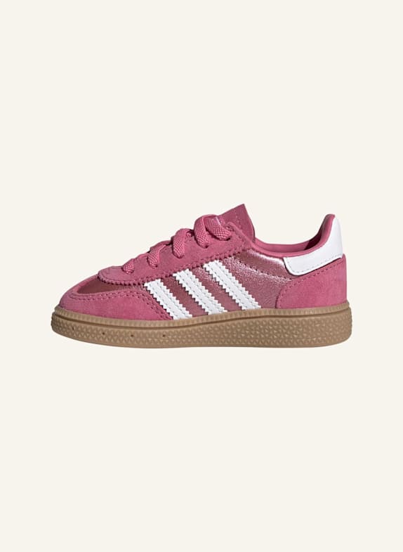 adidas Originals HANDBALL SPEZIAL SCHUH, KOMFORTVERSCHLUSS, ELASTISCHE SCHNÜRSENKEL ROSA/ WEISS/ BEIGE