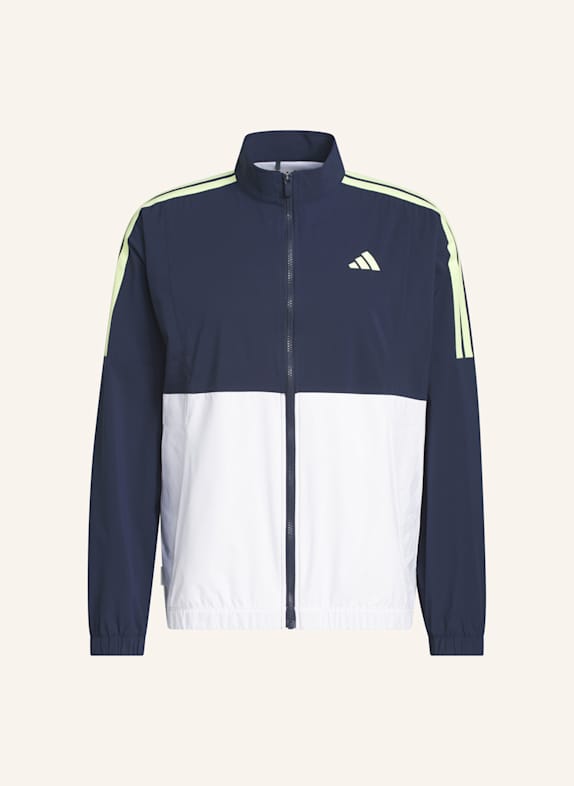adidas BEYOND TWISTWEAVE FULL-ZIP WINDBREAKER WEISS/ BLAU