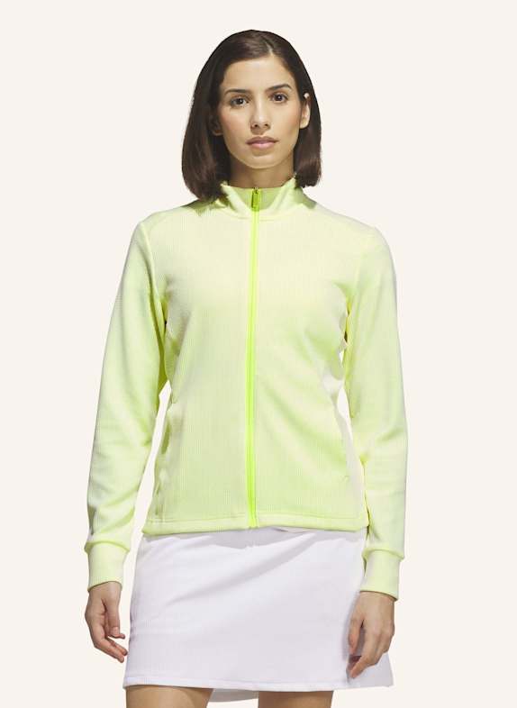 adidas PERFORMANCE TEXTURE FULL ZIP JACKE GELB