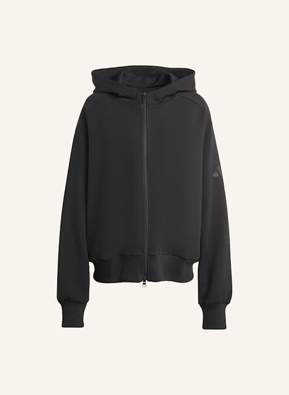 adidas SOFT LUX KAPUZENJACKE, REISSVERSCHLUSS SCHWARZ