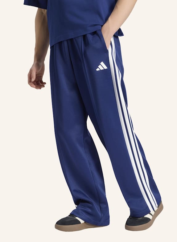 adidas STADIUM LOOSE HOSE, OFFENER SAUM BLAU
