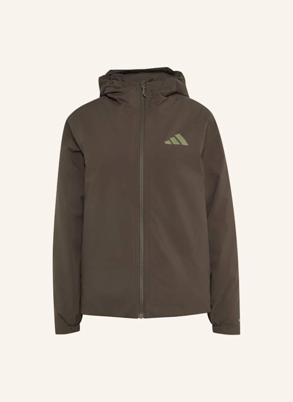 adidas TERREX TERREX MULTI ESSENTIALS CLIMAPROOF KAPUZENJACKE, ISOLIEREND GRÜN