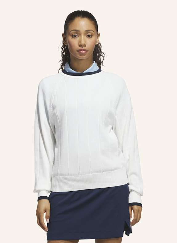 adidas ULTIMATE365+ STRICKPULLOVER MIT RUNDHALSAUSSCHNITT WEISS