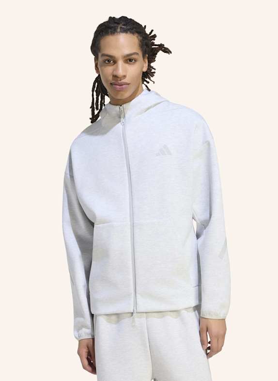 adidas ADIDAS Z.N.E. TRAININGSJACKE, DURCHGEHENDER REISSVERSCHLUSS GRAU