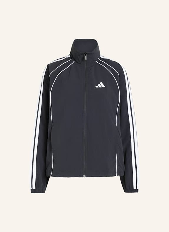 adidas ICONIC TRAININGSJACKE, GEWEBT, 3-STREIFEN SCHWARZ/ WEISS