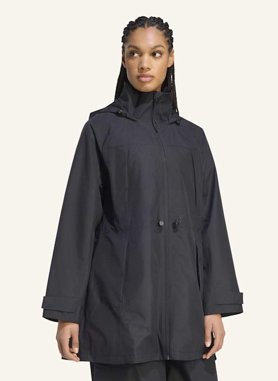 adidas CITY RAIN PARKA SCHWARZ