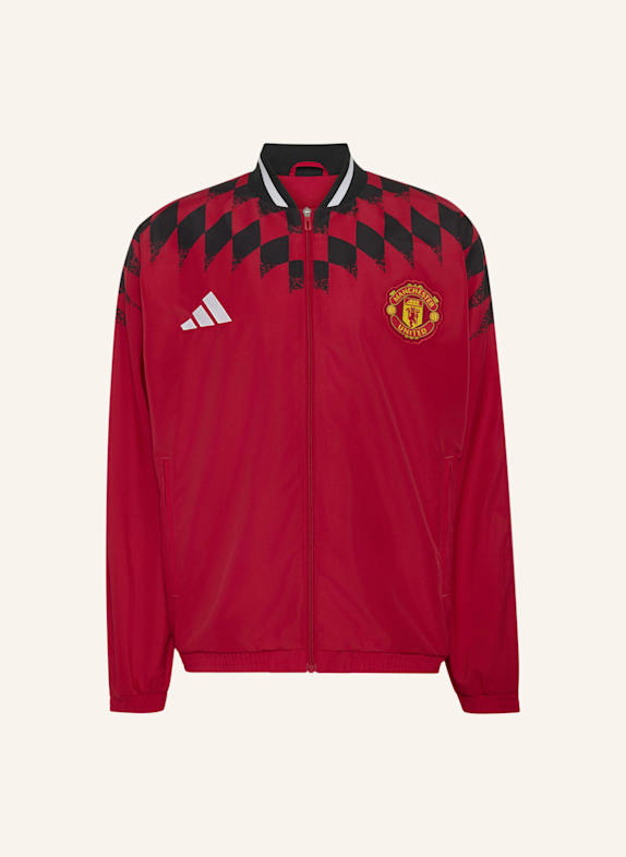 adidas MANCHESTER UNITED STADIUM TRAININGSJACKE ROT