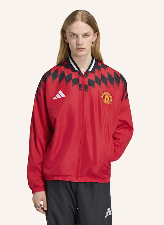 adidas MANCHESTER UNITED STADIUM TRAININGSJACKE ROT