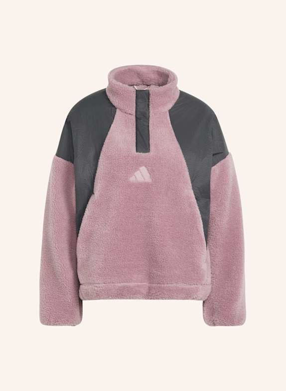 adidas TERREX TERREX XPLORIC CLIMAWARM PULLOVER, FLAUSCHIGES MATERIAL, DRUCKKNOPFKRAGEN LILA