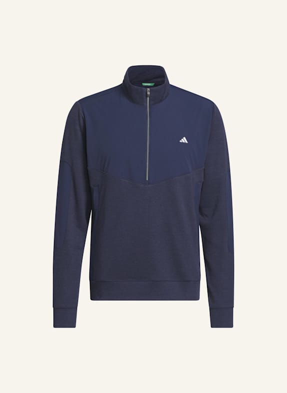 adidas ULTIMATE365+ COURSE CONTROL HYBRID QUARTER-ZIP SWEATSHIRT BLAU
