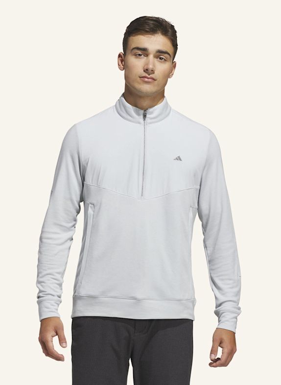 adidas ULTIMATE365+ COURSE CONTROL HYBRID QUARTER-ZIP SWEATSHIRT GRAU