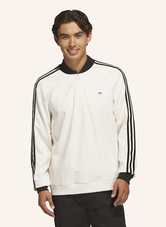 adidas Originals Sweatshirt ORIGINALS 3-STREIFEN WEISS / SCHWARZ