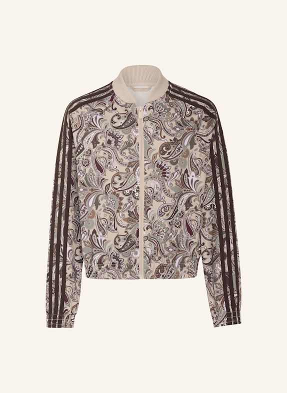 adidas Originals SST PAISLEY ORIGINALS JACKE, LOCKER UND KÜRZER GESCHNITTEN BRAUN/ BEIGE