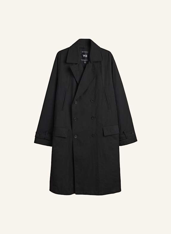 Y-3 Y-3 SPUN NYLON CABBAN MANTEL SCHWARZ