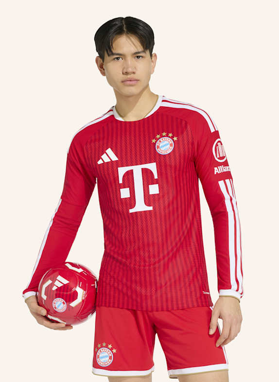adidas FC BAYERN MÜNCHEN 26/27 AUTHENTIC HEIMTRIKOT, LANGÄRMELIG ROT/ WEISS