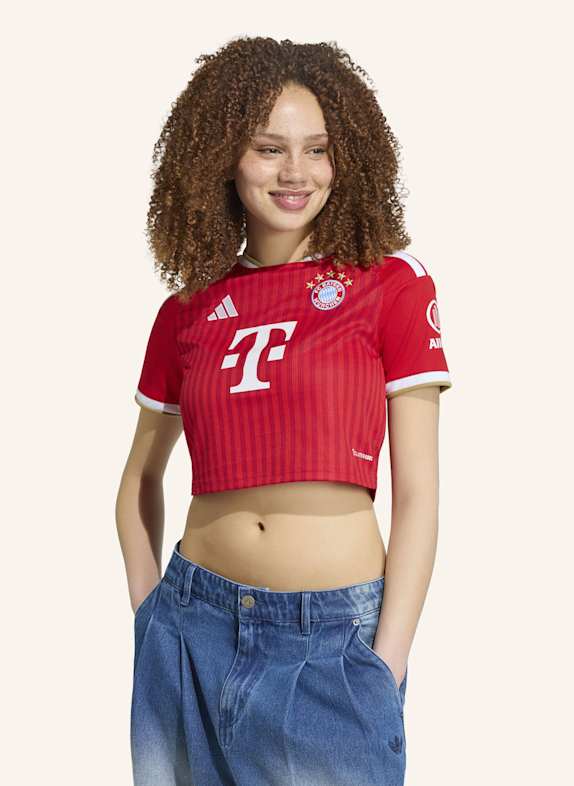 adidas FC BAYERN MÜNCHEN 26/27 HEIMTRIKOT, KÜRZER GESCHNITTEN ROT/ WEISS