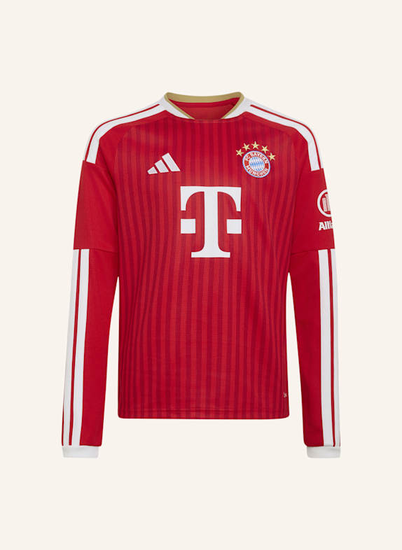 adidas FC BAYERN MÜNCHEN 26/27 KIDS HEIMTRIKOT, LANGÄRMELIG ROT/ WEISS