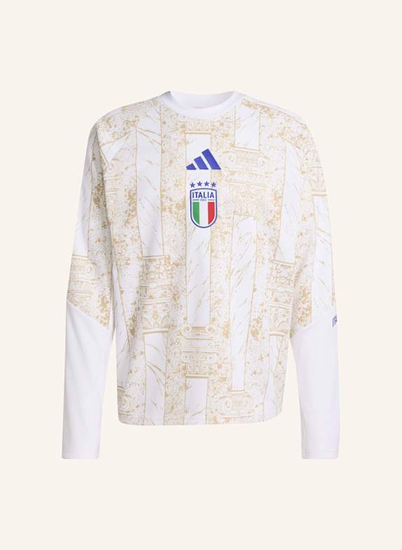 adidas ITALIEN 26 PRE-MATCH HEIMSWEATSHIRT WEISS/ BEIGE