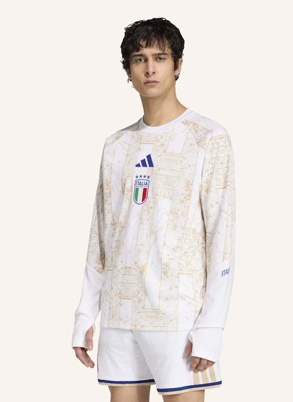 adidas ITALIEN 26 PRE-MATCH HEIMSWEATSHIRT WEISS/ BEIGE