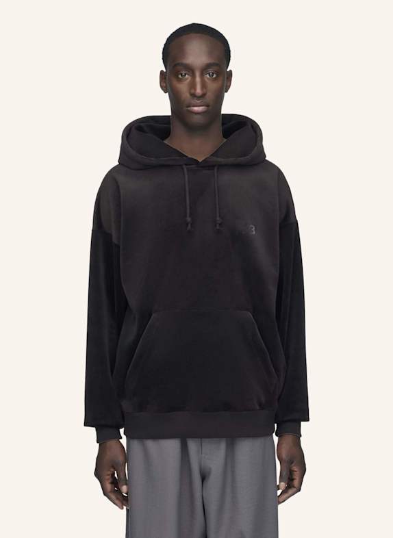 Y-3 Y-3 KAPUZENJACKE AUS SAMT UND CORD SCHWARZ