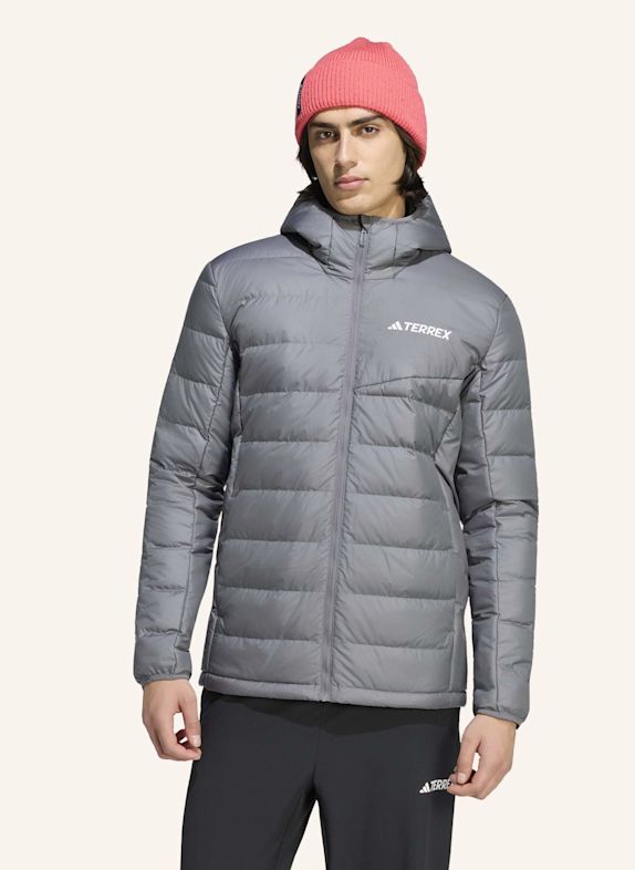 adidas TERREX TERREX MULTI LIGHT DOWN CLIMAWARM KAPUZENJACKE GRAU