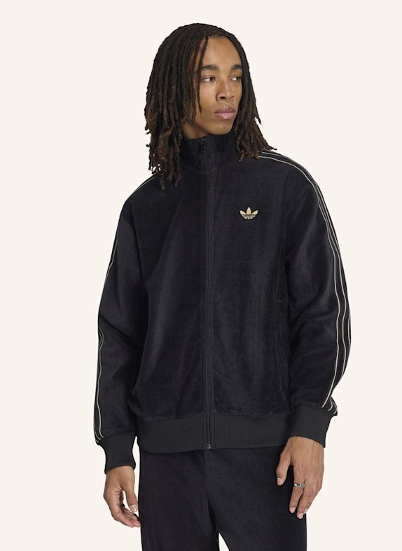 adidas Originals FIREBIRD VELOURS TRAININGSJACKE SCHWARZ