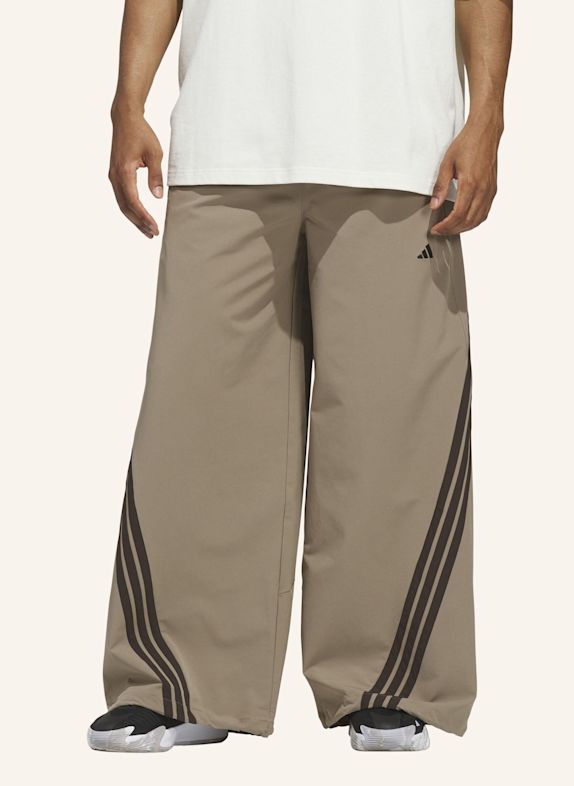 adidas ADIDAS BASKETBALLHOSE, GEWEBT KHAKI