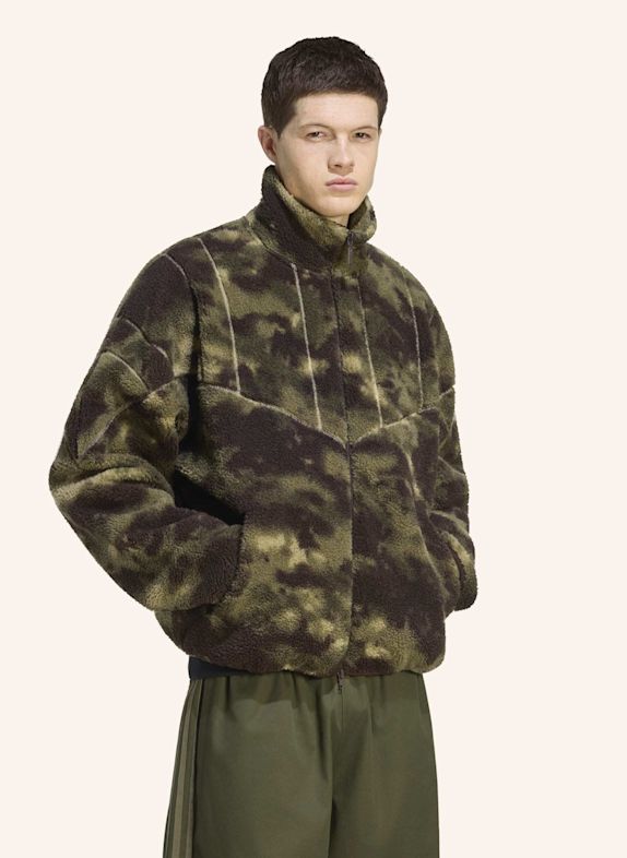adidas Originals CAMO POLARFLEECE TRAININGSJACKE GRÜN