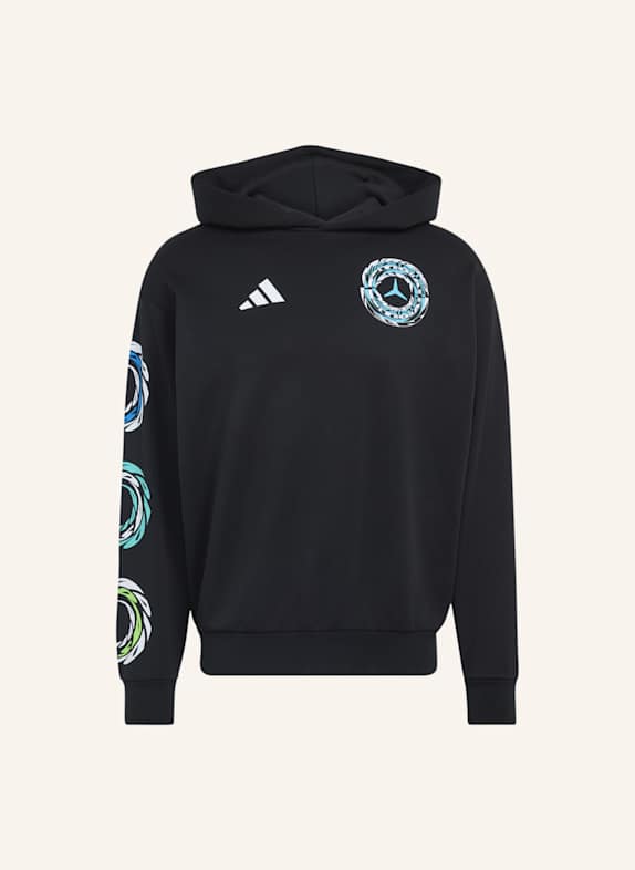 adidas MERCEDES AMG PETRONAS FORMULA 1 TEAM LIGHTS ON HOODIE SCHWARZ