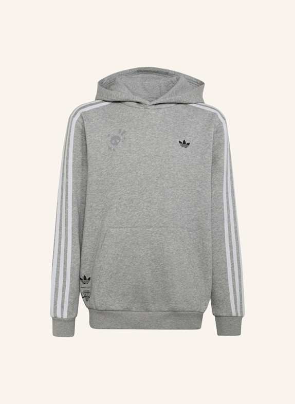adidas Originals GRAFIK-HOODIE, LOCKER GESCHNITTEN WEISS